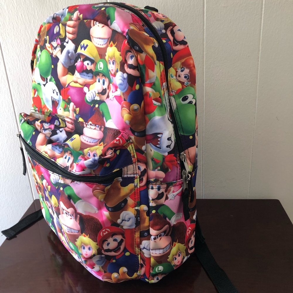 Super Mario Character Print Backpack - Multi Color - Picture 4 of 15